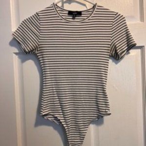 Striped Tee Body Suit, Lulus